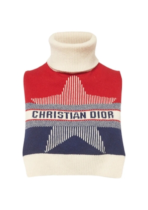 Christian Dior Pre-Owned star-motif sleeveless vest - Neutrals