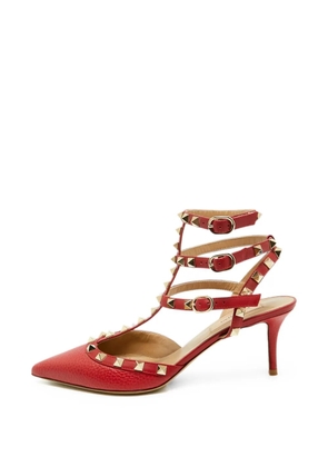 Valentino Garavani Pre-Owned Rockstud cage pumps - Red