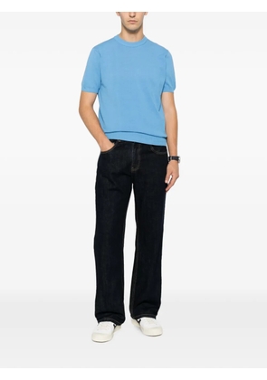 Manuel Ritz crew-neck short-sleeve top - Blue