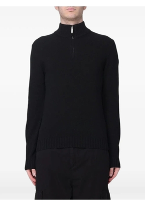 Colmar half-zip logo-patch sweater - Black