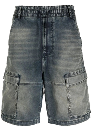 Diesel patch-pockets denim shorts - Blue