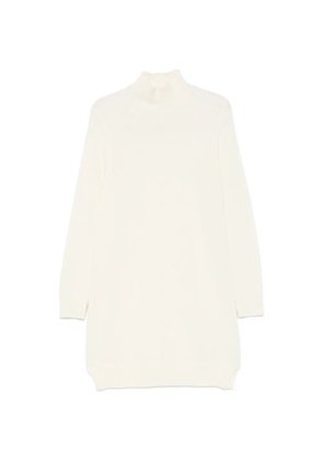 SERGIO MORETTI FIRENZE high-neck knitted dress - Neutrals