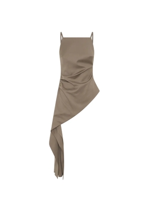 Anna Quan Sanne asymmetric draped top - Brown