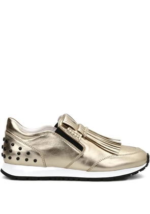 Tod's fringed sneakers - Gold