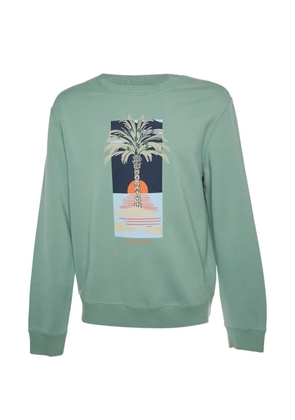 Lanvin Pre-Owned graphic-print crewneck sweatshirt - Green