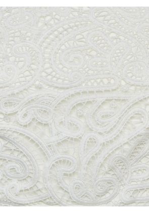 Self-Portrait guipure lace cut-out dress - White