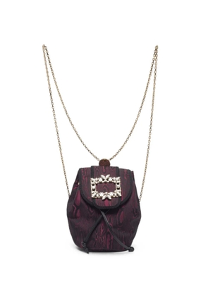 Roger Vivier Vintage crystal-embellished mini backpack - Purple