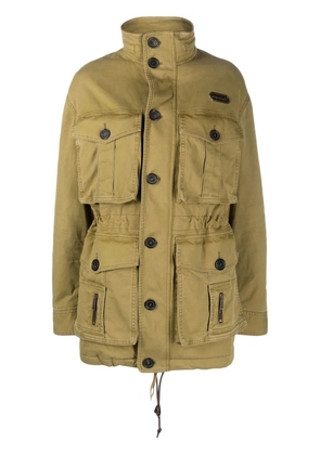 DSQUARED2 multi-pocket funnel-neck jacket - Green