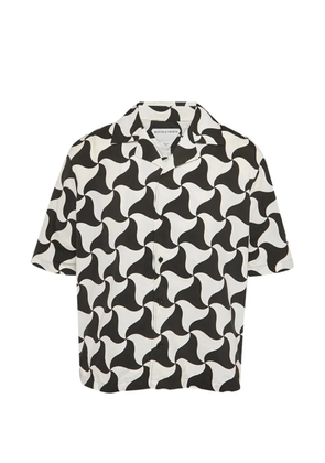 Bottega Veneta Pre-Owned patterned bowling shirt - Black