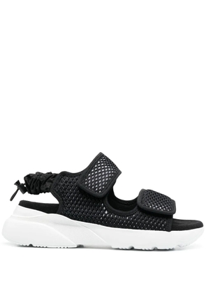 Hogan touch-strap chunky sandals - Black