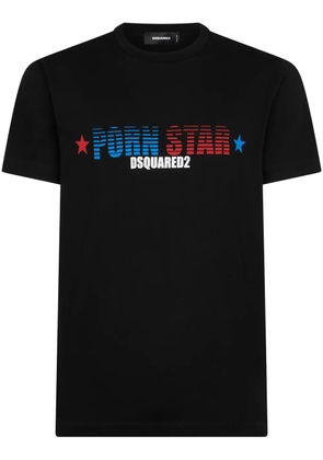 DSQUARED2 slogan-print cotton T-shirt - Black