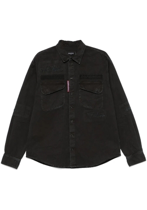 DSQUARED2 Ranger logo-embroidered shirt - Black