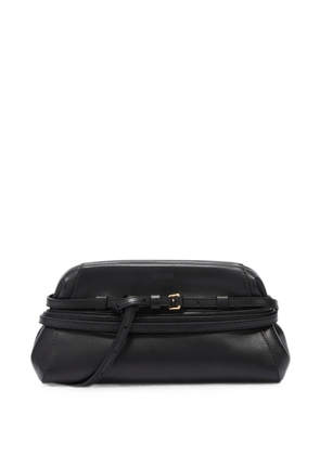 Moschino belt-detail clutch bag - Black