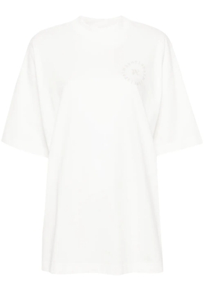 Palm Angels logo-print cotton T-shirt - White