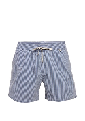 Loro Piana Pre-Owned striped drawstring shorts - Blue