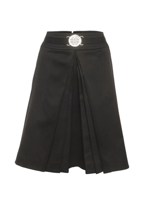 Celine Pre-Owned belted pleated midi skirt - Black
