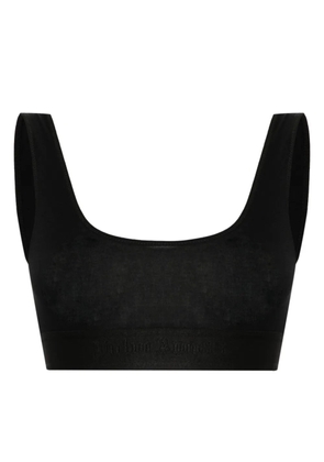 Palm Angels logo-tape sports bra - Black