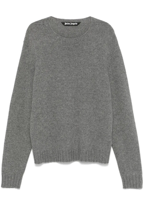 Palm Angels curved-logo sweater - Grey
