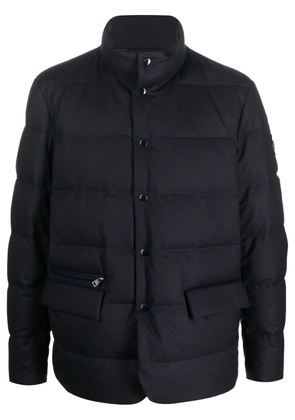 Woolrich logo-patch padded coat - Blue