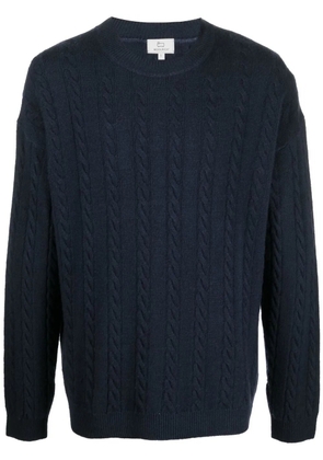 Woolrich Aran-knit virgin-wool jumper - Blue