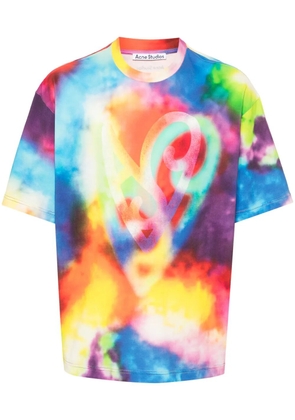 Acne Studios abstract-print organic-cotton T-shirt - Red