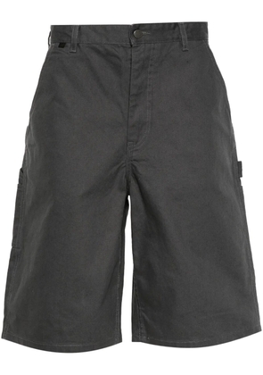 Acne Studios Face-patch canvas shorts - Grey
