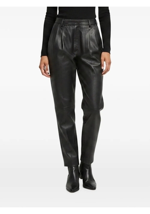 Celine Pre-Owned pleated high-waisted trousers - Black