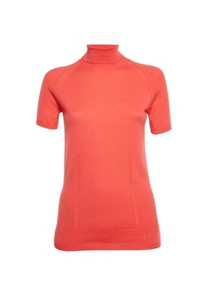 Celine Pre-Owned turtleneck short-sleeve sweater - Orange