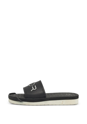 Christian Dior Pre-Owned Alpha logo-detail flat sandals - Black