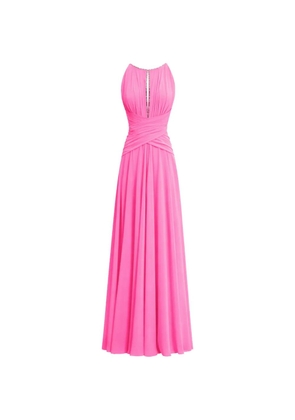 Gemy Maalouf draped crystal-embellished dress - Pink