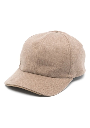 Sease six-panel cashmere cap - Brown