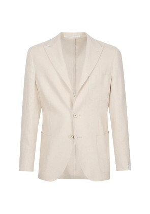 Eleventy single-breasted peak-lapel blazer - Neutrals