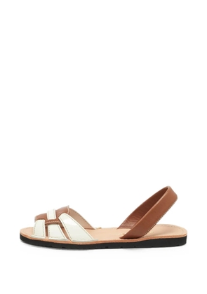 Prada Pre-Owned cage flat sandals - Brown