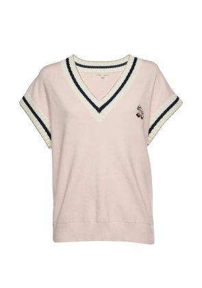 Maje Monette pony applique sweater - Pink