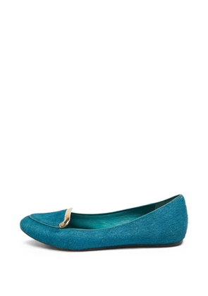 Tory Burch calf hair ballet flats - Blue