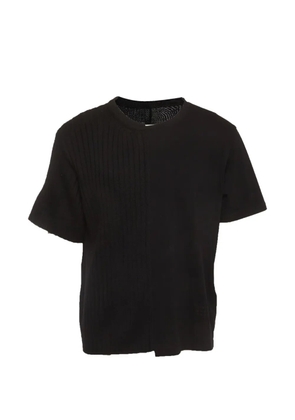 Maison Martin Margiela Pre-Owned ribbed-knit short-sleeve T-shirt - Black