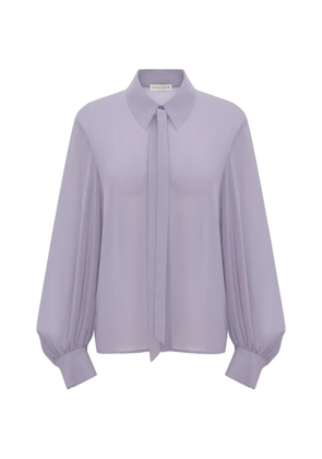 OCCLEUS Evie balloon-sleeve shirt - Purple