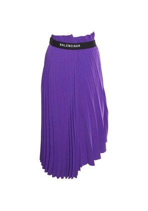 Balenciaga Pre-Owned midi overlay asymmetric skirt - Purple
