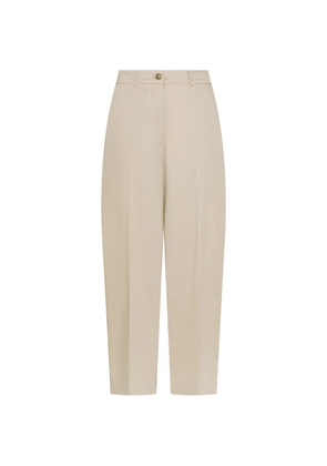 Seventy pressed-crease cropped trousers - Neutrals
