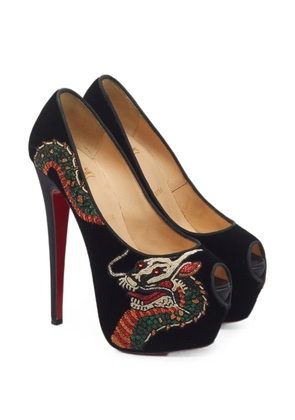 Christian Louboutin Pre-Owned Highness Dragon Tattoo platform pumps - Black