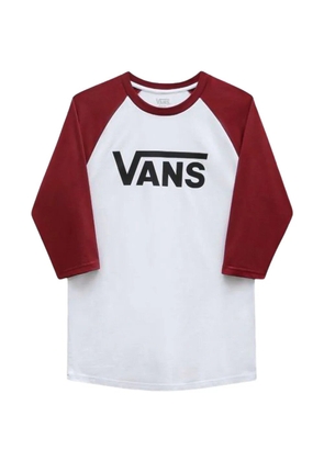Vans logo-print raglan-sleeve T-shirt - White