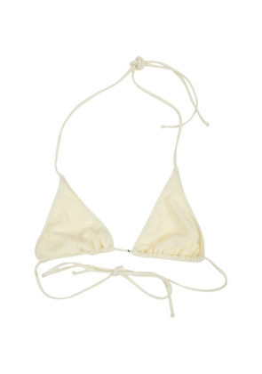 BELAMER ribbed triangle bikini top - Neutrals