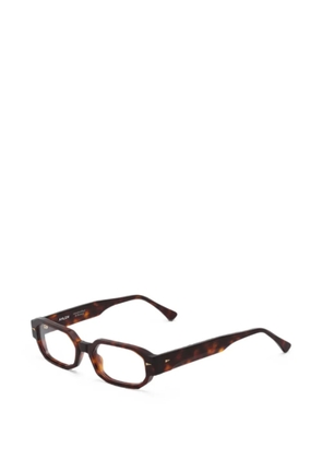 Ahlem Jules geometric-frame glasses - Brown