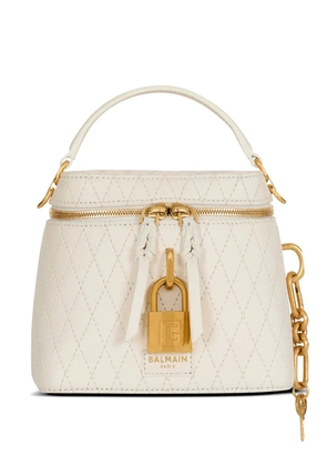 Balmain Pulse quilted leather tote bag - Neutrals