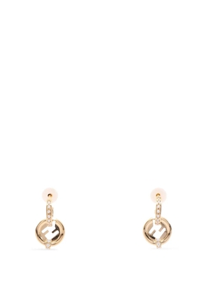 Fendi Pre-Owned 2020s Everround rhinestone earrings - Gold