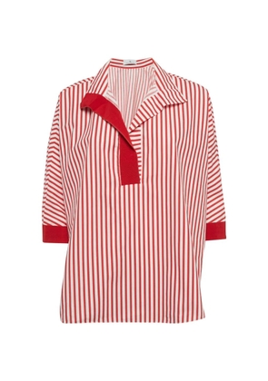 Carolina Herrera Vintage striped oversized top - Red