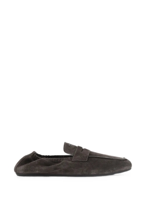 Prada suede penny loafers - Brown