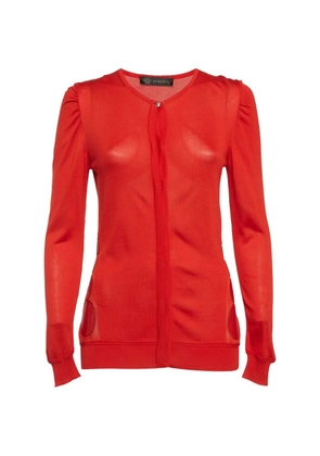 Versace Pre-Owned long-sleeved cardigan - Red