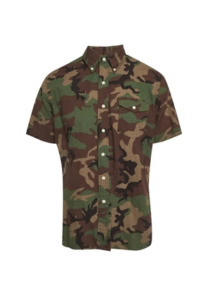 Ralph Lauren Vintage camouflage-print buttoned shirt - Brown