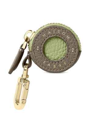 MAISON de SABRÉ logo-embossed AirTag keyring - Grey